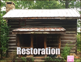 Historic Log Cabin Restoration  Mount Ulla, North Carolina